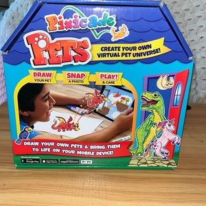 New, Never Been Open, Pixicade, Pets, "Create Your Own Virtual Pets", Game, Blue